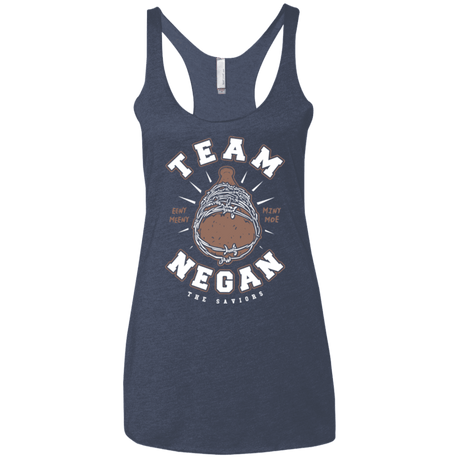 T-Shirts Vintage Navy / X-Small Team Negan Women's Triblend Racerback Tank