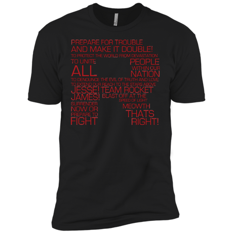 T-Shirts Black / X-Small Team Rocket Motto Men's Premium T-Shirt