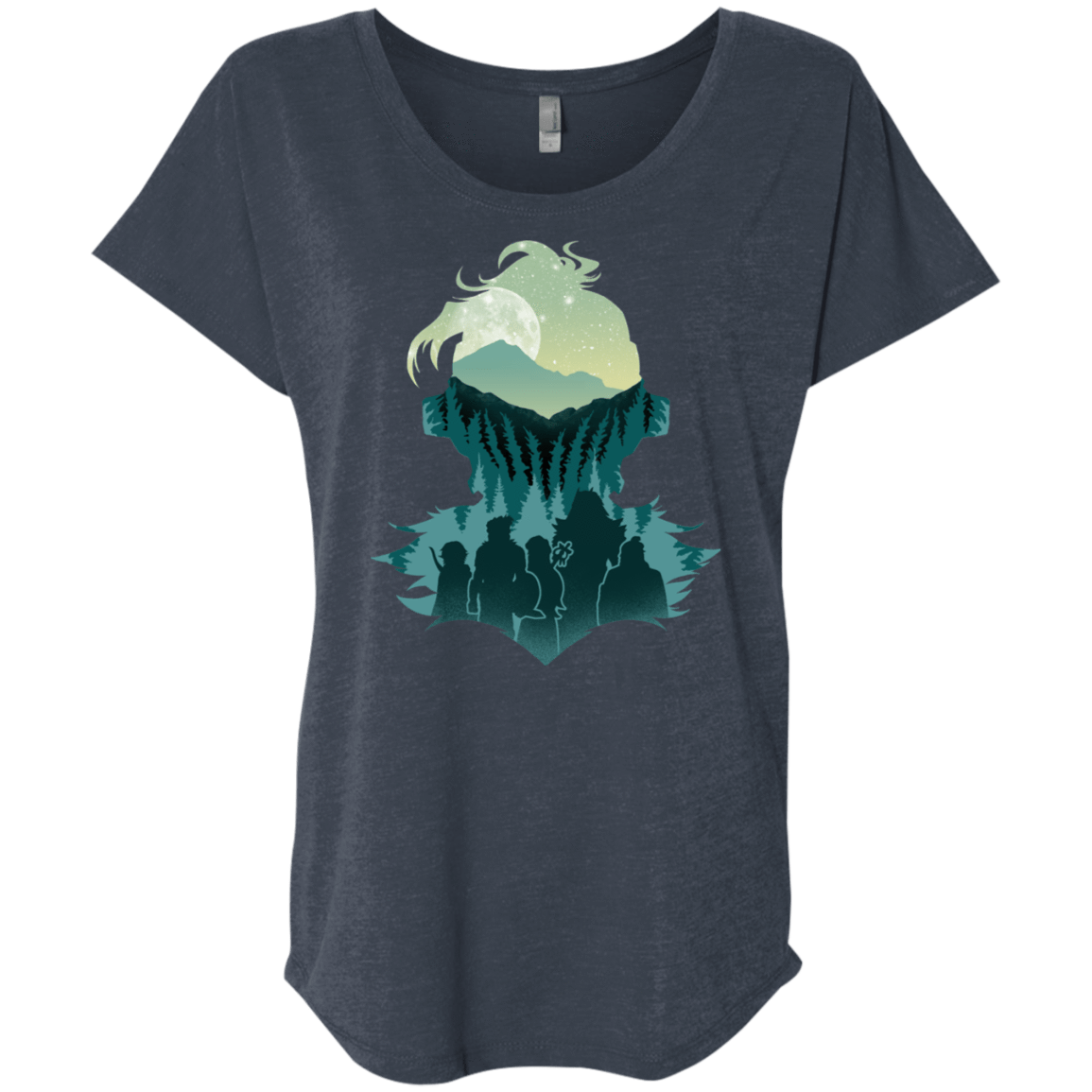 T-Shirts Vintage Navy / X-Small Team Slayer Triblend Dolman Sleeve