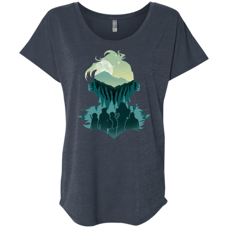 T-Shirts Vintage Navy / X-Small Team Slayer Triblend Dolman Sleeve