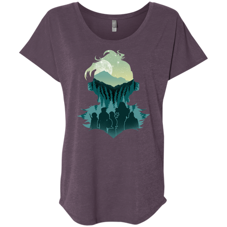 T-Shirts Vintage Purple / X-Small Team Slayer Triblend Dolman Sleeve