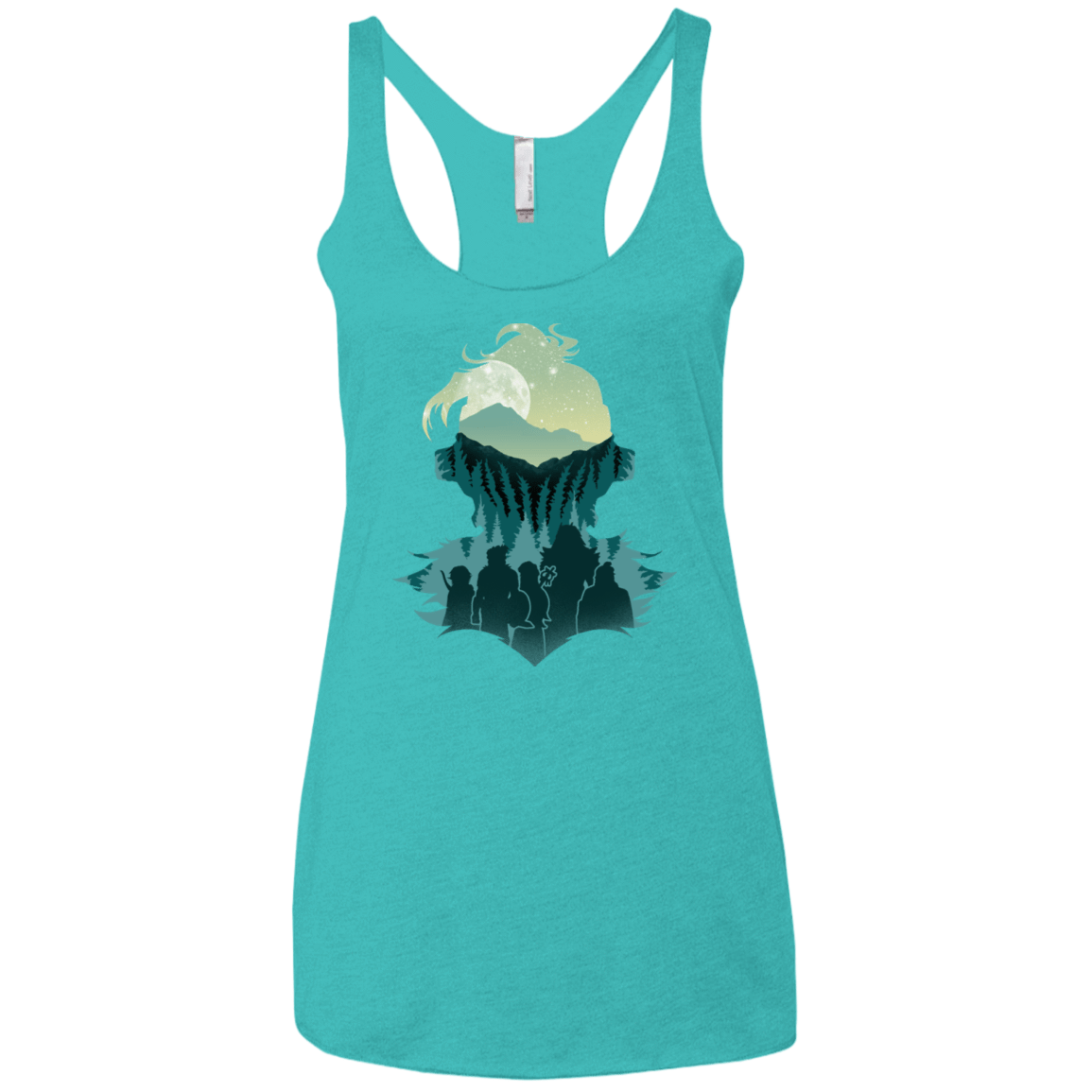 T-Shirts Tahiti Blue / X-Small Team Slayer Women's Triblend Racerback Tank