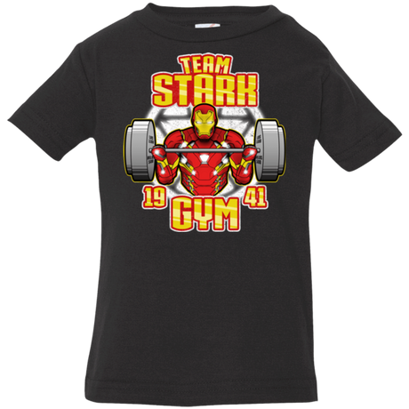 T-Shirts Black / 6 Months Team Stark Gym Infant Premium T-Shirt