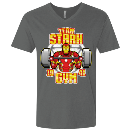 T-Shirts Heavy Metal / X-Small Team Stark Gym Men's Premium V-Neck