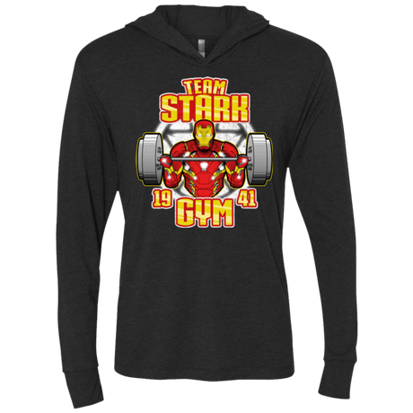 T-Shirts Vintage Black / X-Small Team Stark Gym Triblend Long Sleeve Hoodie Tee