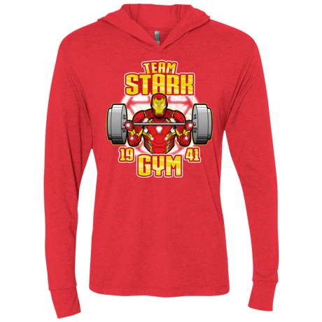 T-Shirts Vintage Red / X-Small Team Stark Gym Triblend Long Sleeve Hoodie Tee