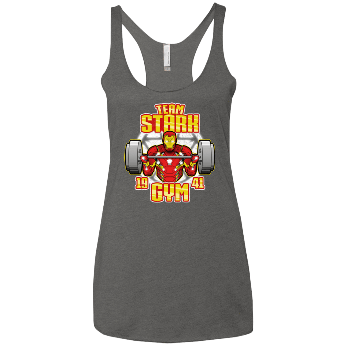 T-Shirts Premium Heather / X-Small Team Stark Gym Women's Triblend Racerback Tank