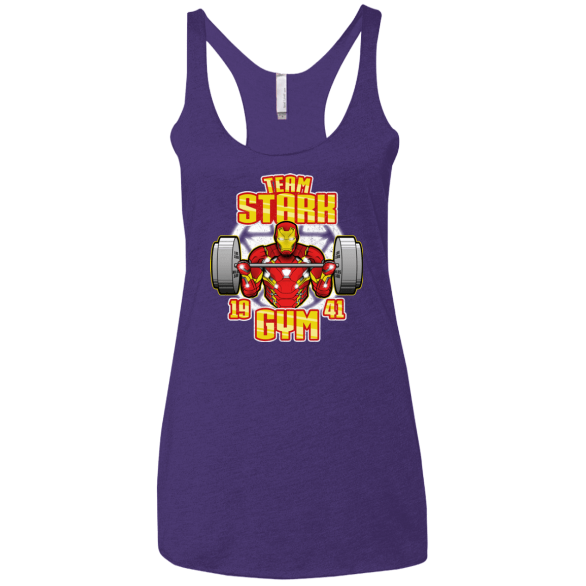 T-Shirts Purple / X-Small Team Stark Gym Women's Triblend Racerback Tank