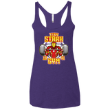 T-Shirts Purple / X-Small Team Stark Gym Women's Triblend Racerback Tank