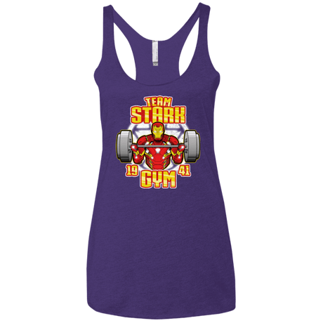 T-Shirts Purple / X-Small Team Stark Gym Women's Triblend Racerback Tank