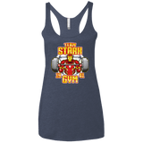 T-Shirts Vintage Navy / X-Small Team Stark Gym Women's Triblend Racerback Tank