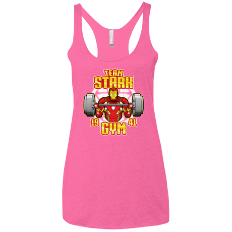 T-Shirts Vintage Pink / X-Small Team Stark Gym Women's Triblend Racerback Tank