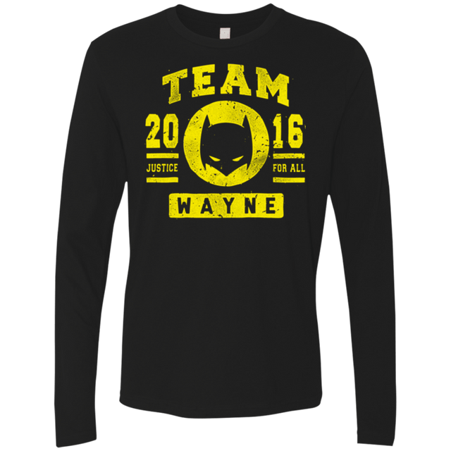 T-Shirts Black / Small TEAM WAYNE Men's Premium Long Sleeve