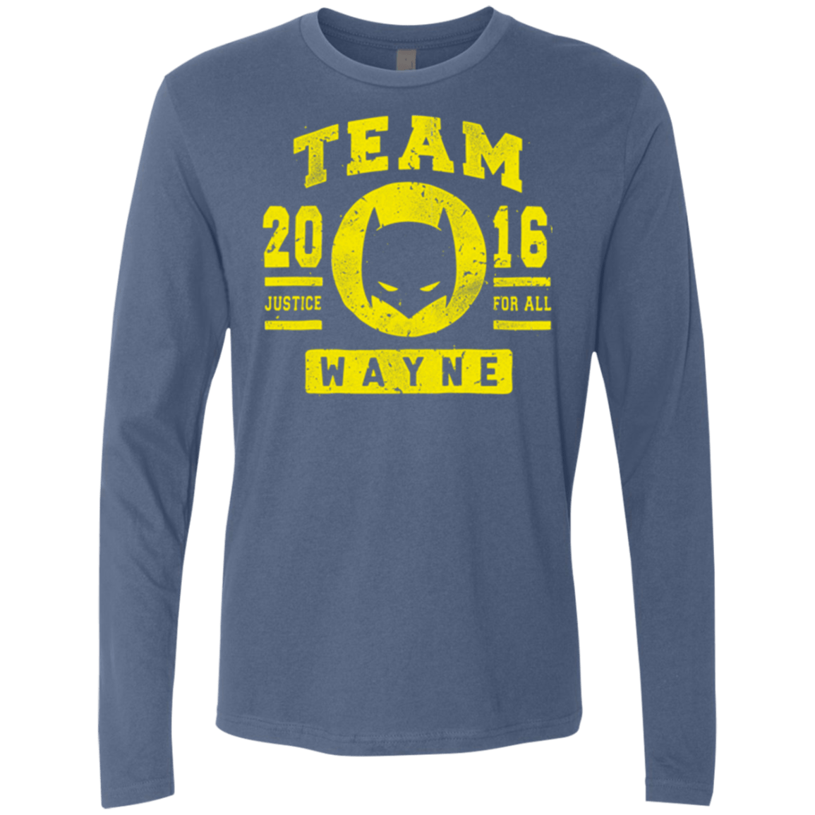 T-Shirts Indigo / Small TEAM WAYNE Men's Premium Long Sleeve