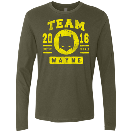 T-Shirts Military Green / Small TEAM WAYNE Men's Premium Long Sleeve