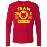 T-Shirts Red / Small TEAM WAYNE Men's Premium Long Sleeve