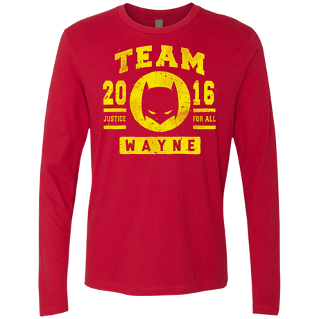 T-Shirts Red / Small TEAM WAYNE Men's Premium Long Sleeve