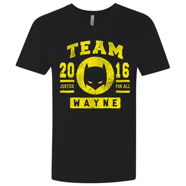 T-Shirts Black / X-Small TEAM WAYNE Men's Premium V-Neck