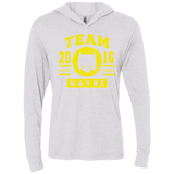 T-Shirts Heather White / X-Small TEAM WAYNE Triblend Long Sleeve Hoodie Tee