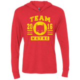 T-Shirts Vintage Red / X-Small TEAM WAYNE Triblend Long Sleeve Hoodie Tee