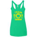 T-Shirts Envy / X-Small TEAM WAYNE Women's Triblend Racerback Tank