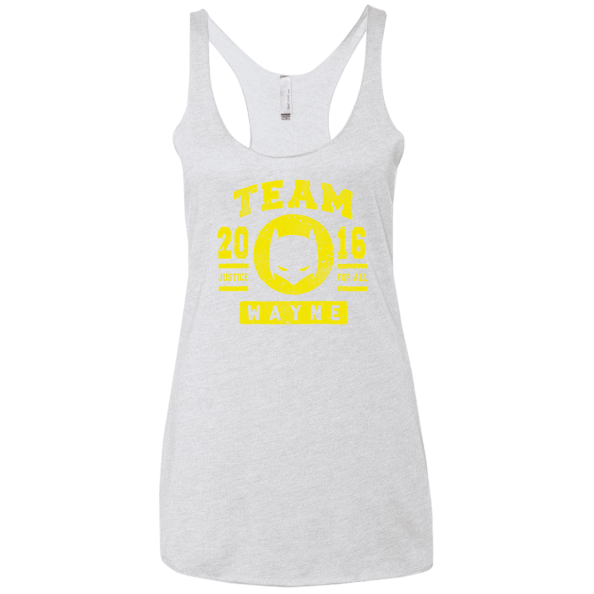 T-Shirts Heather White / X-Small TEAM WAYNE Women's Triblend Racerback Tank