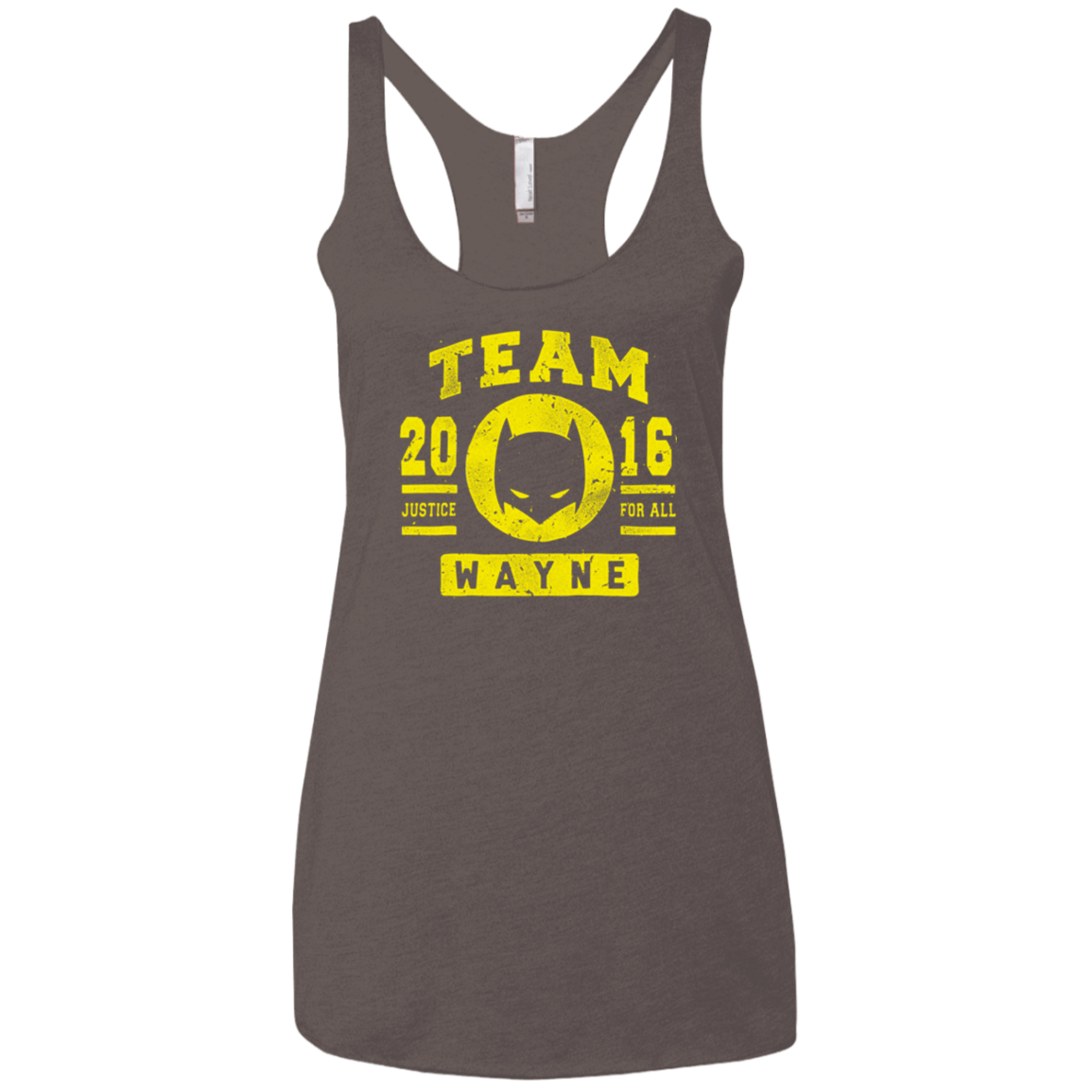 T-Shirts Macchiato / X-Small TEAM WAYNE Women's Triblend Racerback Tank