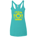 T-Shirts Tahiti Blue / X-Small TEAM WAYNE Women's Triblend Racerback Tank