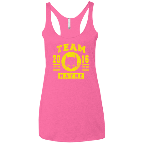 T-Shirts Vintage Pink / X-Small TEAM WAYNE Women's Triblend Racerback Tank