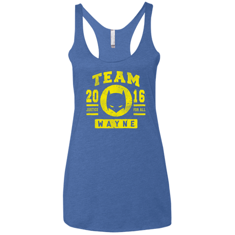 T-Shirts Vintage Royal / X-Small TEAM WAYNE Women's Triblend Racerback Tank