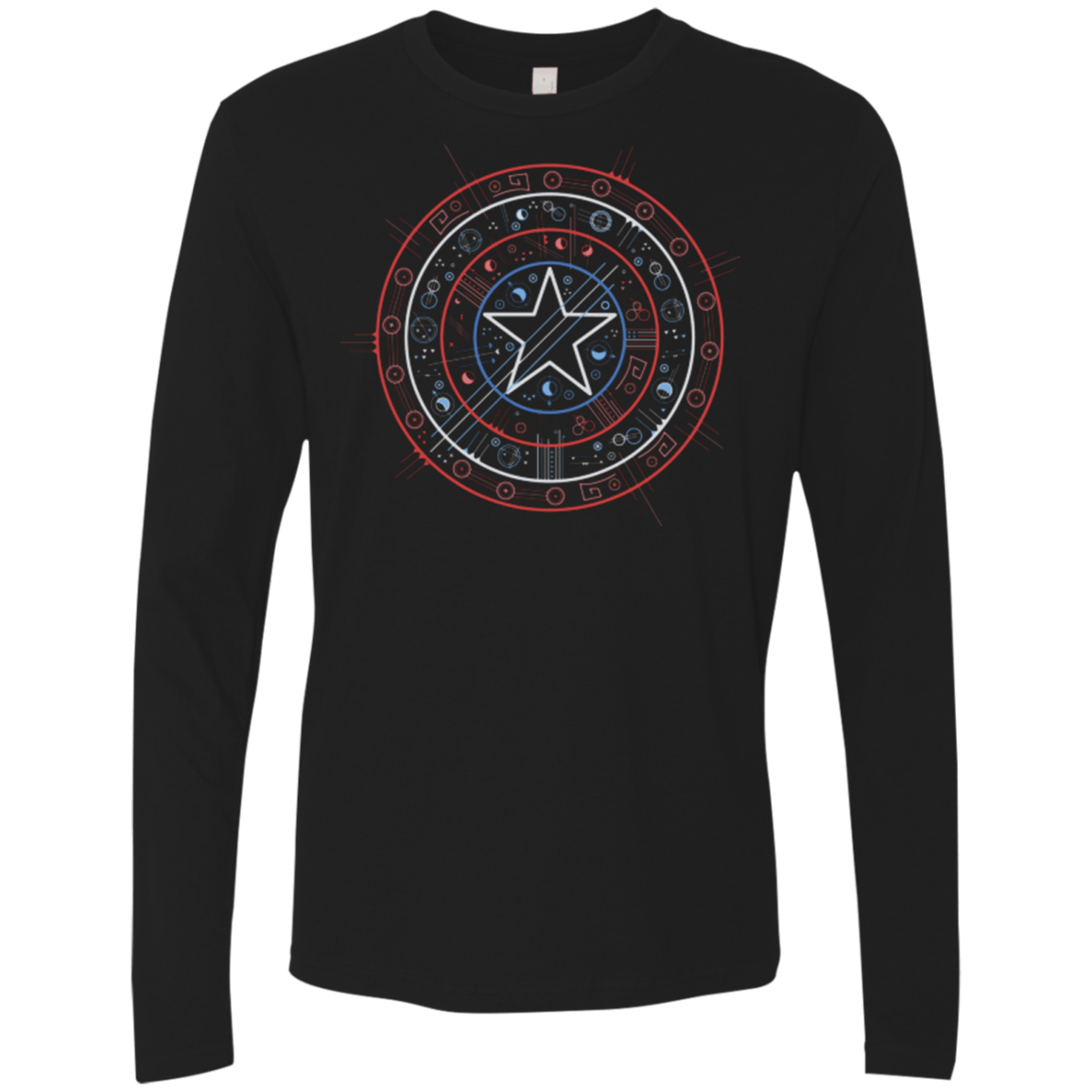 T-Shirts Black / Small Tech America Men's Premium Long Sleeve