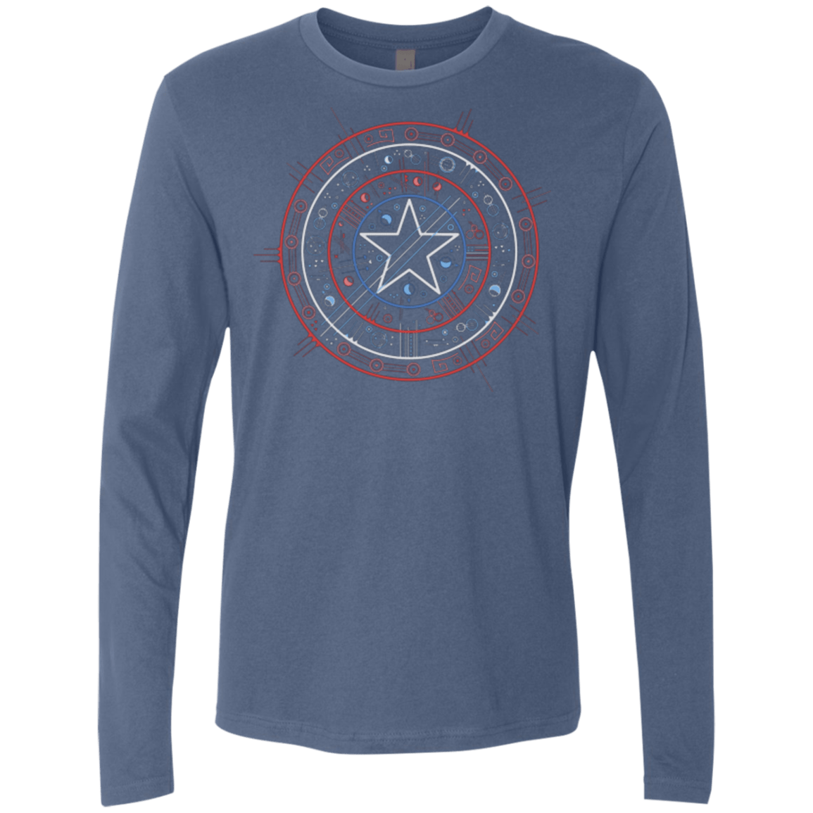 T-Shirts Indigo / Small Tech America Men's Premium Long Sleeve
