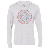 T-Shirts Heather White / X-Small Tech America Triblend Long Sleeve Hoodie Tee