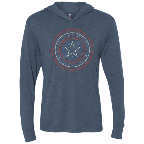 T-Shirts Indigo / X-Small Tech America Triblend Long Sleeve Hoodie Tee