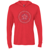 T-Shirts Vintage Red / X-Small Tech America Triblend Long Sleeve Hoodie Tee