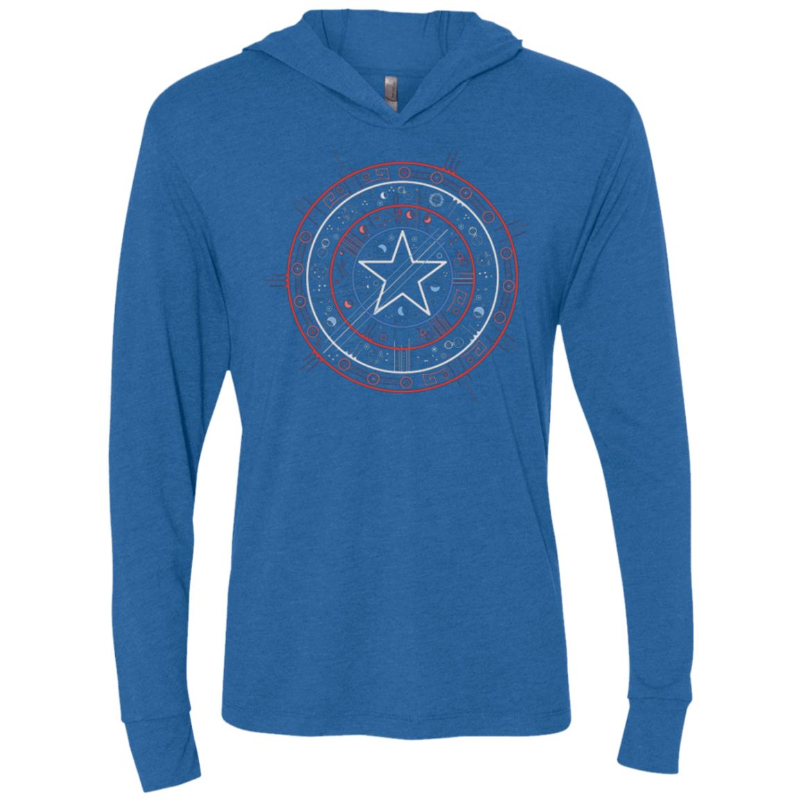 T-Shirts Vintage Royal / X-Small Tech America Triblend Long Sleeve Hoodie Tee