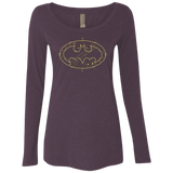 T-Shirts Vintage Purple / Small Tech bat Women's Triblend Long Sleeve Shirt