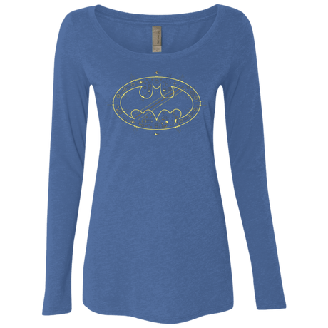 T-Shirts Vintage Royal / Small Tech bat Women's Triblend Long Sleeve Shirt