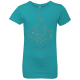 T-Shirts Tahiti Blue / YXS Tech Creed Girls Premium T-Shirt