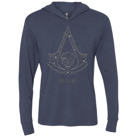 T-Shirts Vintage Navy / X-Small Tech Creed Triblend Long Sleeve Hoodie Tee