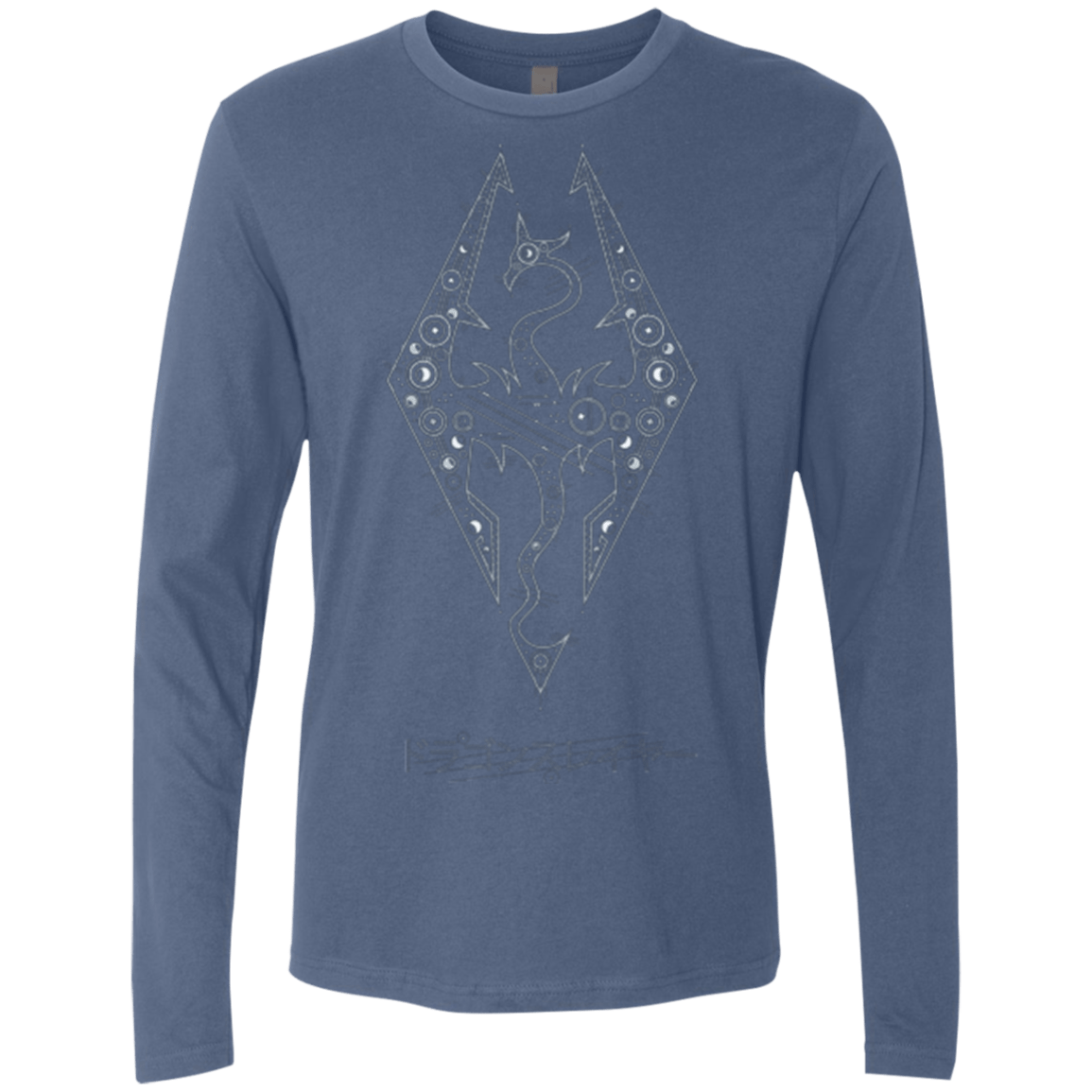 T-Shirts Indigo / Small Tech Draco Men's Premium Long Sleeve