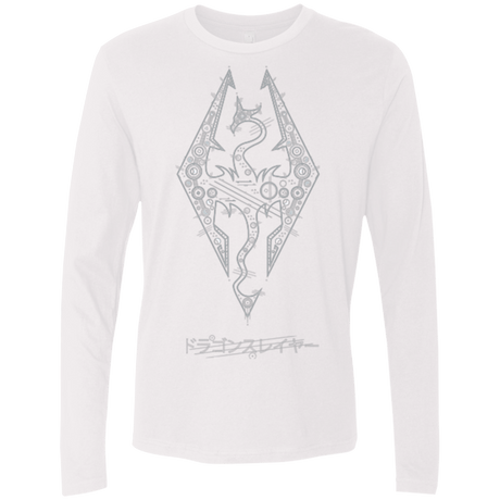 T-Shirts White / Small Tech Draco Men's Premium Long Sleeve