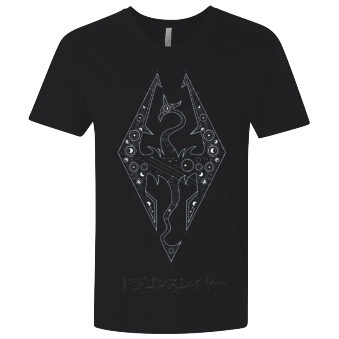 T-Shirts Black / X-Small Tech Draco Men's Premium V-Neck
