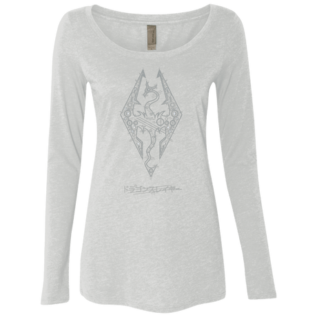 T-Shirts Heather White / Small Tech Draco Women's Triblend Long Sleeve Shirt