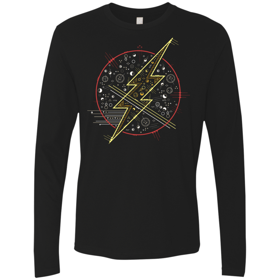 T-Shirts Black / S Tech Flash Men's Premium Long Sleeve