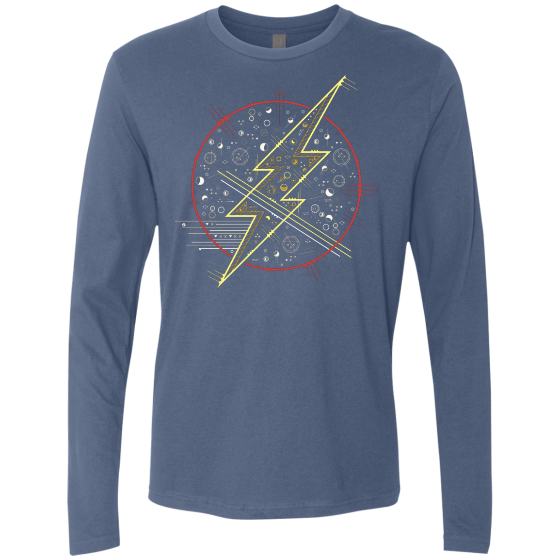 T-Shirts Indigo / S Tech Flash Men's Premium Long Sleeve