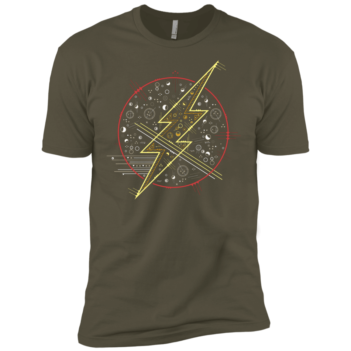 T-Shirts Military Green / X-Small Tech Flash Men's Premium T-Shirt
