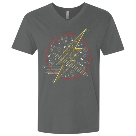 T-Shirts Heavy Metal / X-Small Tech Flash Men's Premium V-Neck