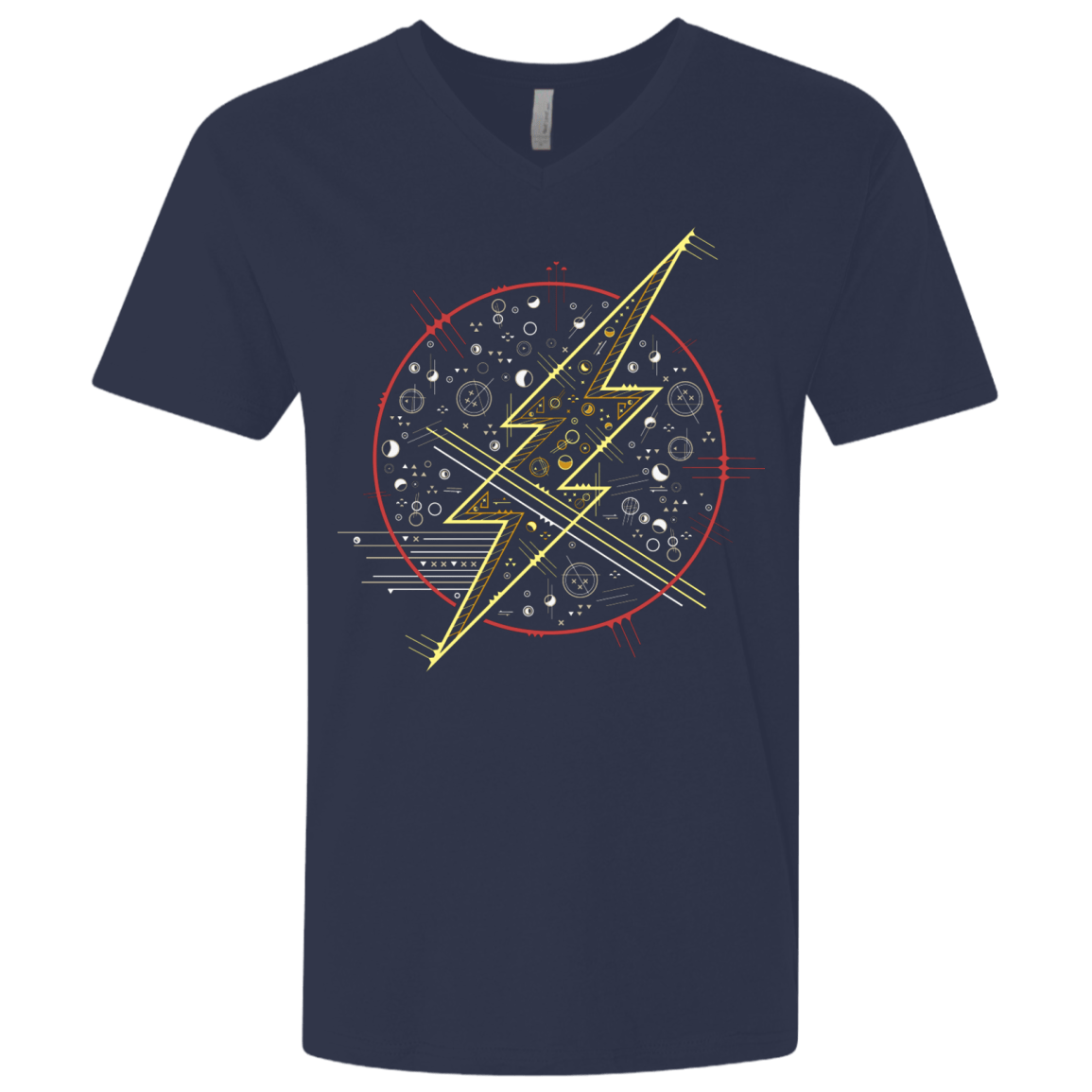 T-Shirts Midnight Navy / X-Small Tech Flash Men's Premium V-Neck