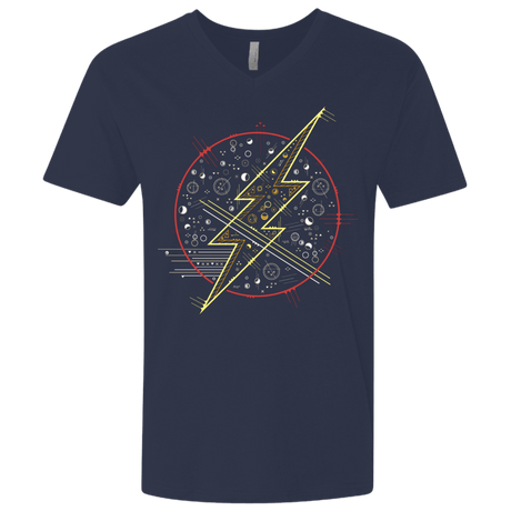 T-Shirts Midnight Navy / X-Small Tech Flash Men's Premium V-Neck